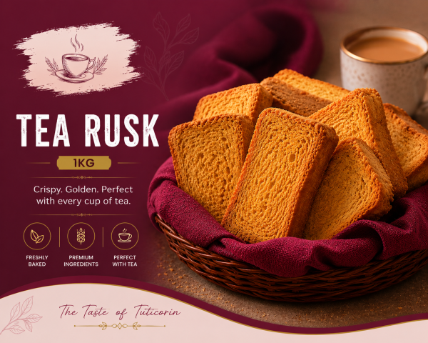 Tea Rusk 1Kg Ganesh Bakery Tuticorin